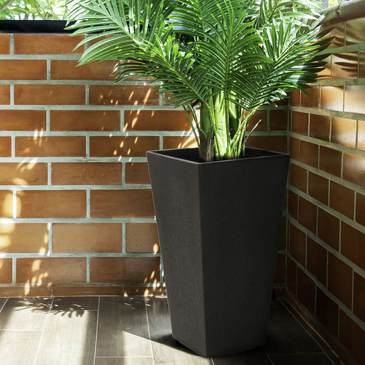 Tierra Verde Sonata Square Planter 50cm -  Slate