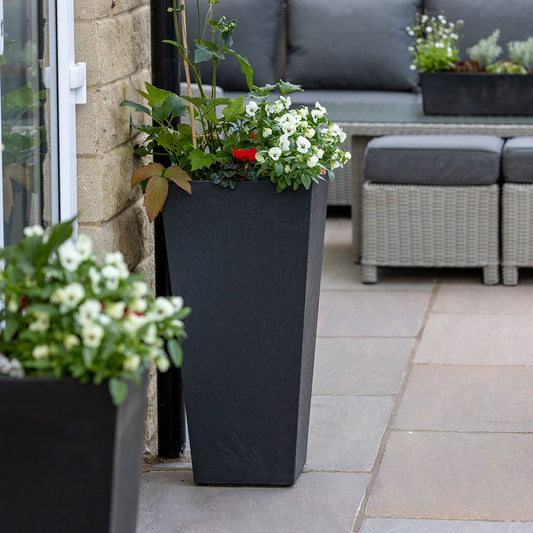 Tierra Verde Sonata Square Planter 71cm - Slate