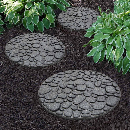 Greenfingers Recycled Rubber River Rock Stepping Stone