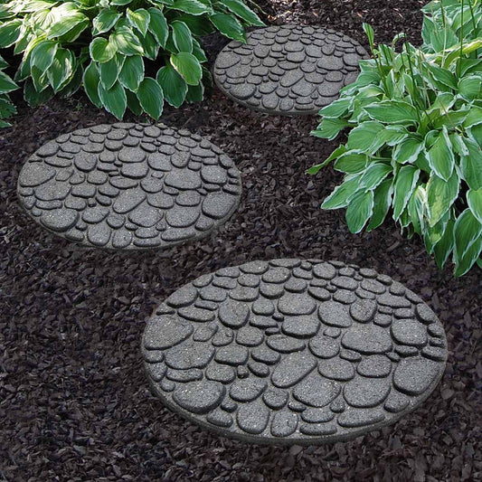 Greenfingers Recycled Rubber River Rock Stepping Stone