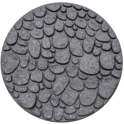 Greenfingers Recycled Rubber River Rock Stepping Stone