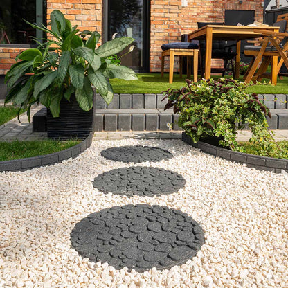 Greenfingers Recycled Rubber River Rock Stepping Stone