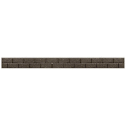1.2m Recycled Rubber Lawn Edging - Ultra Curve Border Bricks