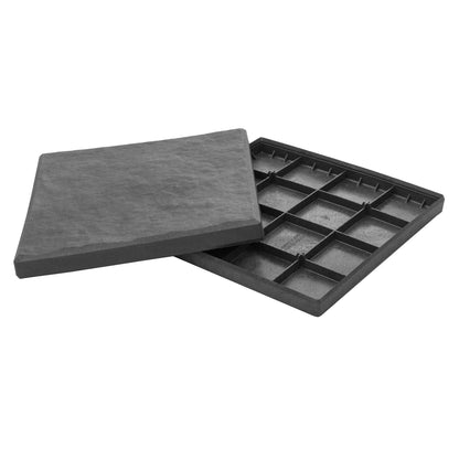Greenfingers Recycled Rubber Stomp Stepping Stone - Slate 
