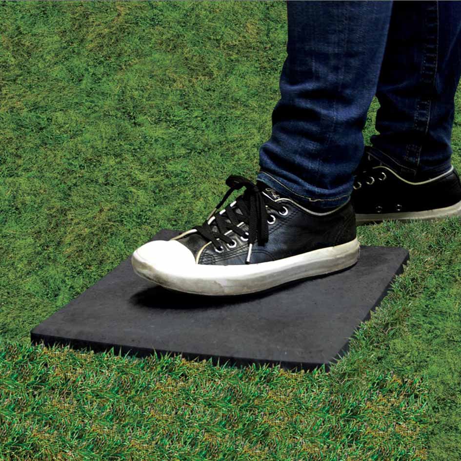 Greenfingers Recycled Rubber Stomp Stepping Stone - Slate 