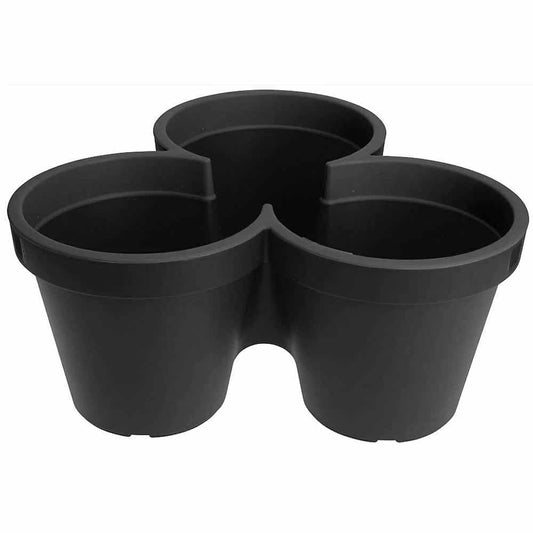 Greenfingers Triple Planter - Anthracite