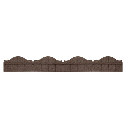 1.2m Recycled Rubber Lawn Edging - Ultra Curve Carolina - H15cm