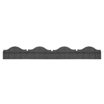 1.2m Recycled Rubber Lawn Edging - Ultra Curve Carolina - H15cm