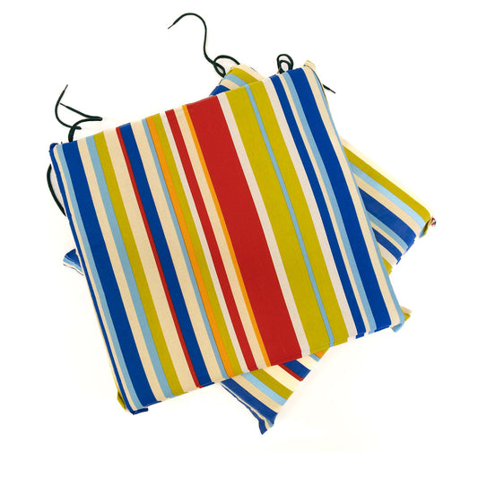 Ellister Square Seat Cushion 2 Pack - Garden Fete - 38 x 40cm