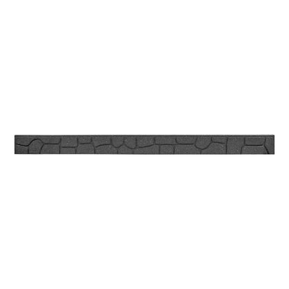 1.2m Recycled Rubber Lawn Edging - Ultra Curve Border Stone - H9cm