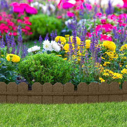 1.2m Recycled Rubber Lawn Edging - Ultra Curve Maryland - H15cm
