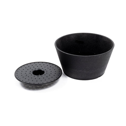 Tierra Verde Octavia Round Planter 15cm - Slate