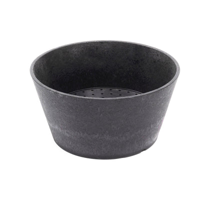 Tierra Verde Octavia Round Planter 15cm - Steel Grey