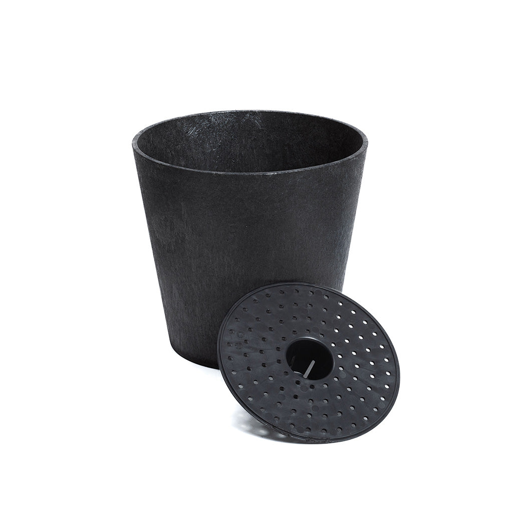 Tierra Verde Octavia Round Planter 28cm - Slate
