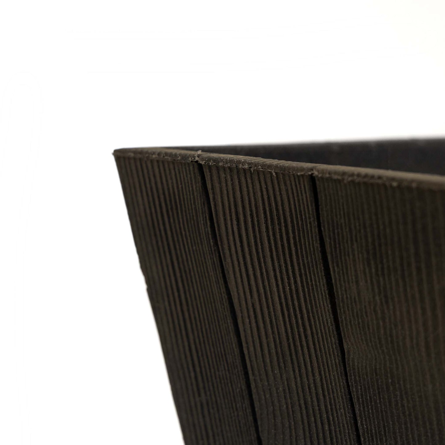 Greenfingers Wood Effect Square Planter - Anthracite